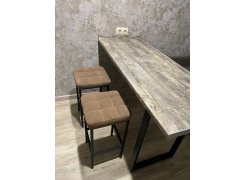 Барный стул Лофт кожзам d1 / черный матовый фото покупателя 193