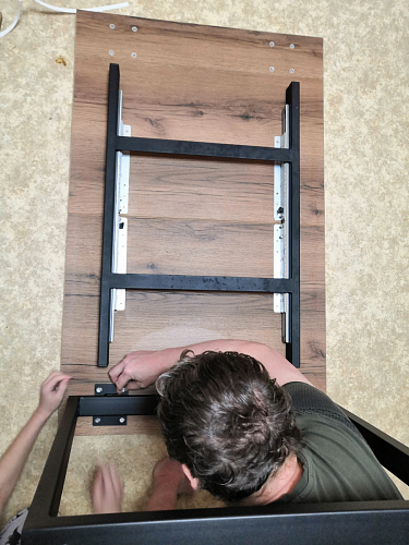 Стол раскладной Лота Лофт 120 25 мм юта / черный матовый фото покупателя 637