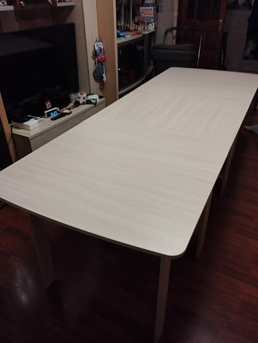 Стол обеденный раздвижной СтК7 дуб молочный фото покупателя 209