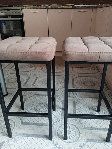 Барный стул Лофт катания минт / белый матовый фото покупателя 103