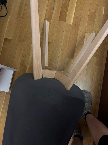 Стул Bonuss blue / wooden legs фото покупателя 139