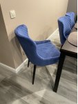 Стул на металлокаркасе Teo light blue / black: отзыв о товаре