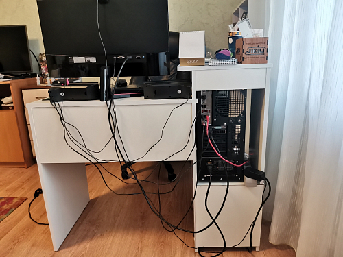 Стол компьютерный Джаз-24 правый белый фото покупателя 171