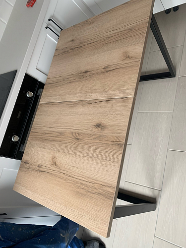 Деревянный стол Лота Лофт 140х80 дуб крафт табачный / черный матовый фото покупателя 266