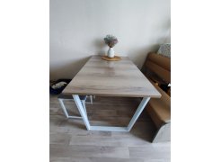 Деревянный стол Барон О 180 х 90 белая пленка шагрень / черный фото покупателя 44