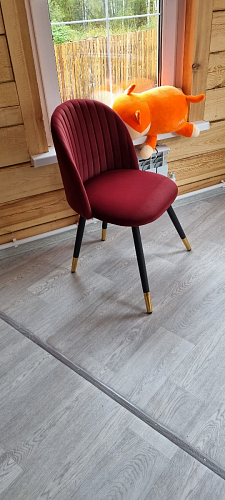 Стул на металлокаркасе Gabi green / black / silver фото покупателя 162