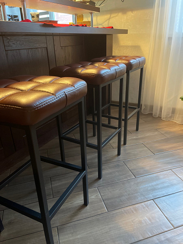 Барный стул Лофт катания минт / белый матовый фото покупателя 121