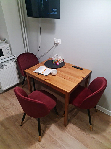 Стул на металлокаркасе Gabi 1 light blue / black / gold фото покупателя 302