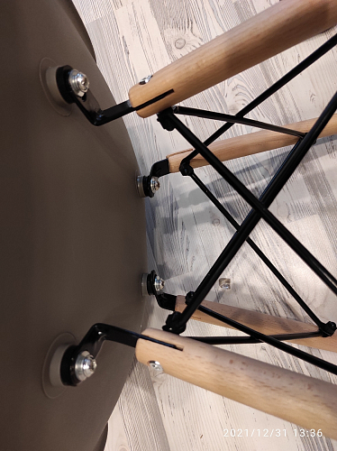 Пластиковый стул Eames PC-015 серо-голубой / дерево фото покупателя 49