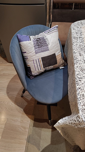 Стул на металлокаркасе Gabi dark beige / black / silver фото покупателя 281