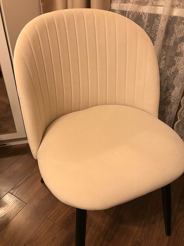 Стул на металлокаркасе Gabi latte / gold / black фото покупателя 782