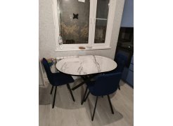 Стул на металлокаркасе Чилли светло-серый / черный фото покупателя 574