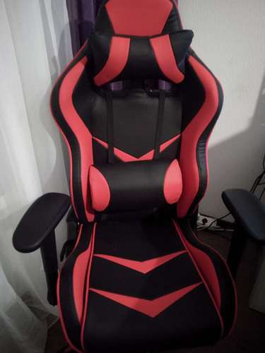 Компьютерное кресло Racer черное / бежевое фото покупателя 52