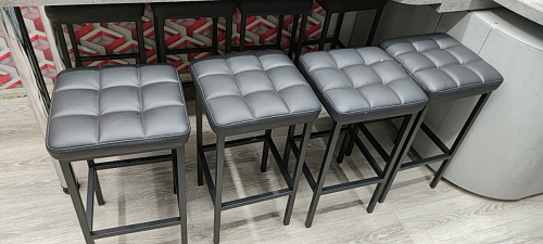 Барный стул Лофт линкольн белый / белый матовый фото покупателя 64