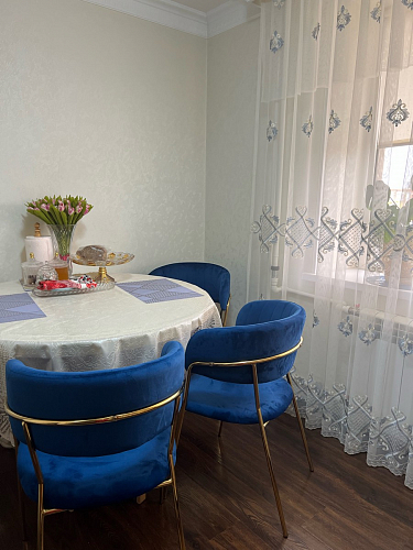 Стул Kamelia 1 голубой / синий / золотой фото покупателя 3