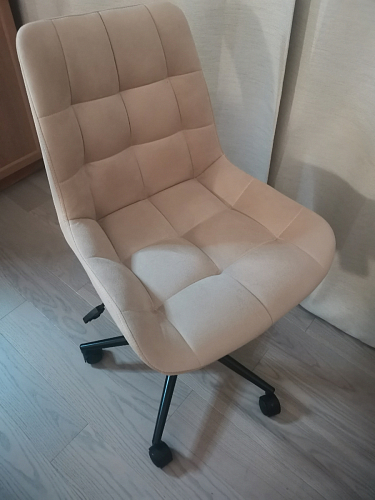 Компьютерное кресло Честер латте / черный фото покупателя 49