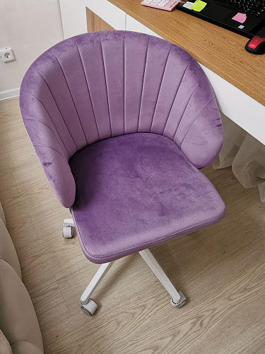 Компьютерное кресло Пард экокожа белый фото покупателя 86