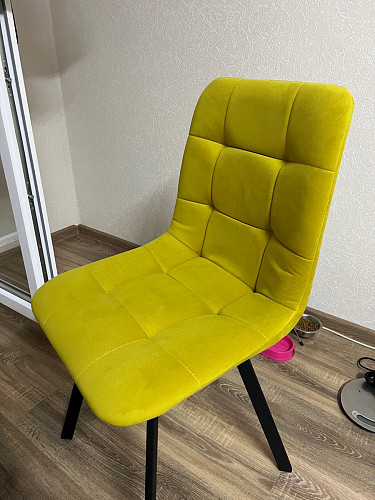 Стул на металлокаркасе Чилли К кирпичный / черный фото покупателя 612