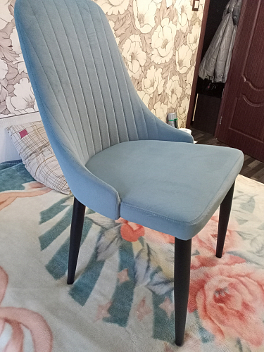 Стул на металлокаркасе Kora light purple / black фото покупателя 97