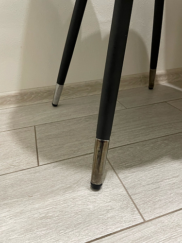 Стул на металлокаркасе Gabi 1 light blue / black / gold фото покупателя 131