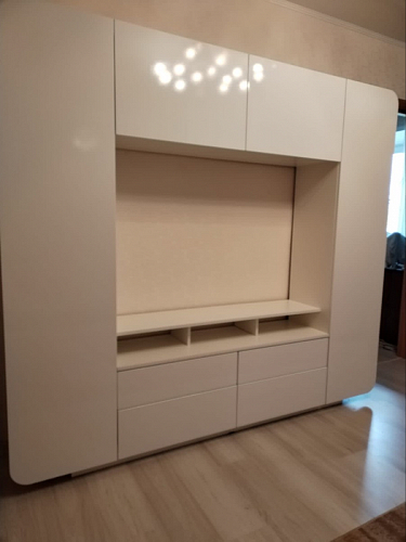 Готовая гостиная Румба белый / белый глянец  - Уцененный экземпляр фото покупателя 1