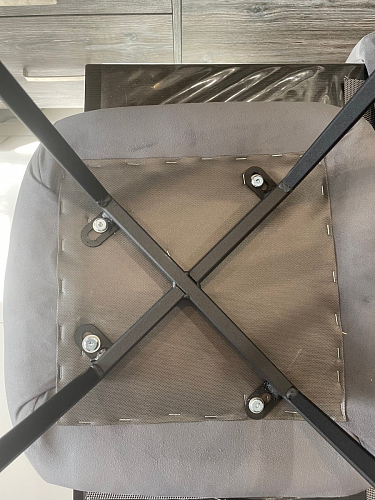 Стул на металлокаркасе Чилли К кирпичный / черный фото покупателя 18