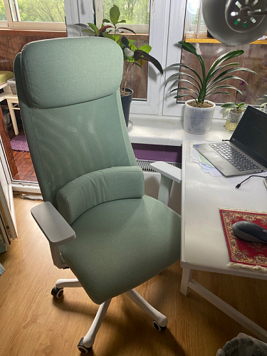 Компьютерное кресло Salta light green / white фото покупателя 13