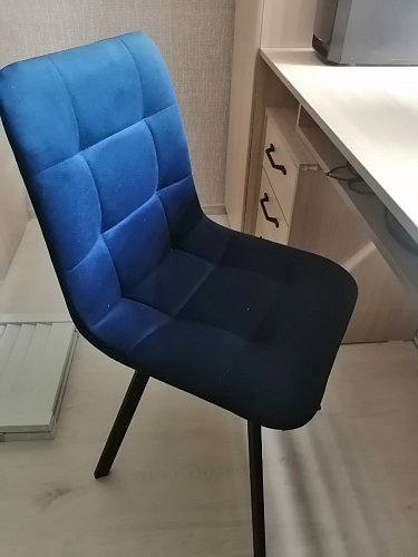 Стул на металлокаркасе Чилли бирюзовый / черный фото покупателя 573