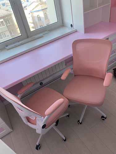 Компьютерное кресло Konfi pink / white фото покупателя 62