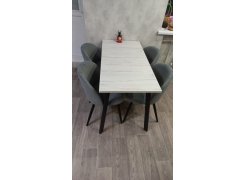 Стул на металлокаркасе Gabi blue / black фото покупателя 63