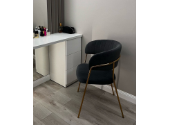 Стул на металлокаркасе Kamelia зеленый / золото фото покупателя 1