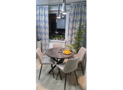 Стул на металлокаркасе Вейв светло-серый (hl 63) / 10К черный каркас фото покупателя 278