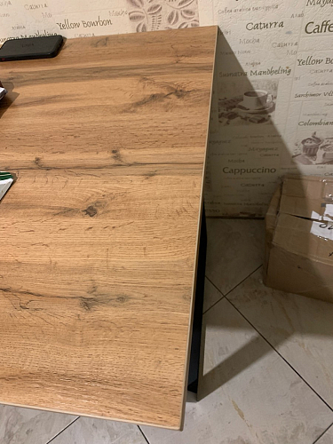 Стол Лота Лофт 120 32 мм бетон / черный матовый фото покупателя 449