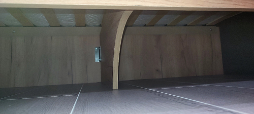 Двуспальная кровать Клауд 160х200 парящая дуб крафт золотой / антрацит фото покупателя 373