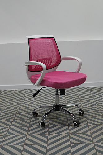 Компьютерное кресло Ergoplus белое / голубое из шоурума 4