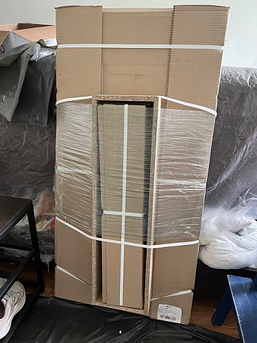 Стол Тринити Лофт 120 32 мм дуб галифакс табако / черный матовый фото покупателя 133