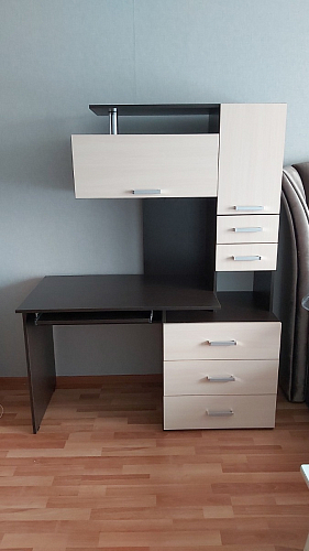 Стол компьютерный Джаз-17 белый правый фото покупателя 34