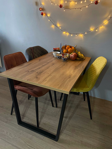 Стол раскладной Лота Лофт 120 25 мм юта / черный матовый фото покупателя 574