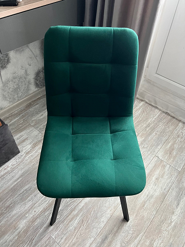 Стул на металлокаркасе Чилли светло-серый / черный фото покупателя 162