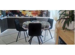 Стул на металлокаркасе Чилли розовый / черный каркас фото покупателя 337