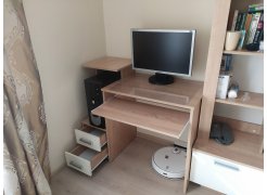 Компьютерный стол Джаз-24 левый белый фото покупателя 28