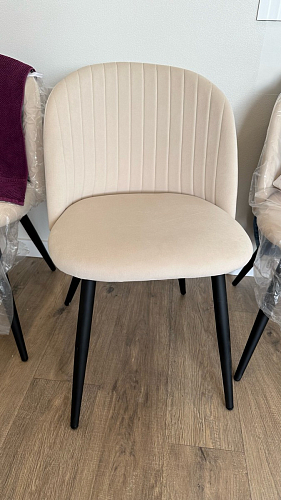 Стул на металлокаркасе Gabi 1 light purple / black фото покупателя 514