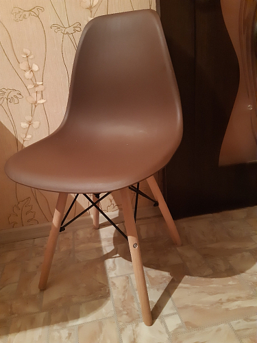 Пластиковый стул Eames PC-015 желтый фото покупателя 443