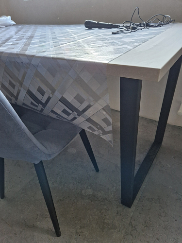 Стол Лота Лофт 120 32 мм бетон / черный матовый фото покупателя 8