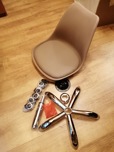 Компьютерное кресло Kolin cappuccino / chrome фото покупателя 119