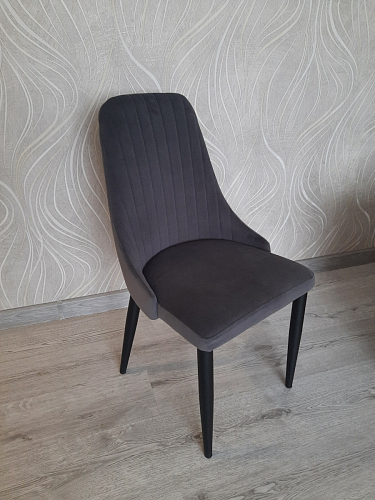 Стул на металлокаркасе Kora gray / black фото покупателя 240