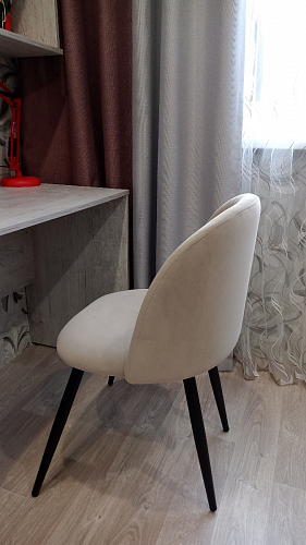 Стул на металлокаркасе Gabi 1 light purple / black фото покупателя 793