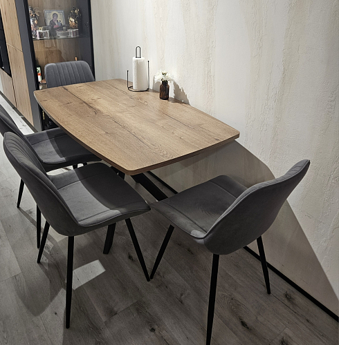 Стул на металлокаркасе Седа К латте / черный фото покупателя 127