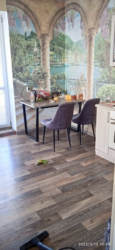 Стол раскладной Лота Лофт 120 25 мм юта / черный матовый фото покупателя 609