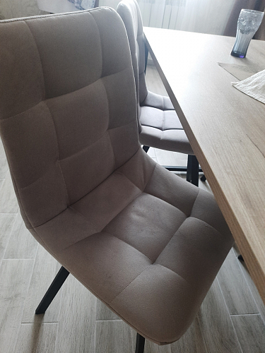 Стул на металлокаркасе Чилли бежевый / белый каркас фото покупателя 828